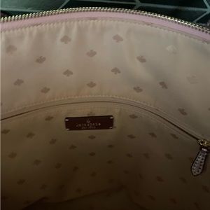 Kate Spade Lola Glitter Rose Gold Satchel & Matching Wallet